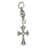 CHROME HEARTS クロムハーツ（原本無） CHARM 1B TINY CH CROSS チャーム 1ボール タイニーCH クロス ネックレス ペンダント シルバー系【中古】