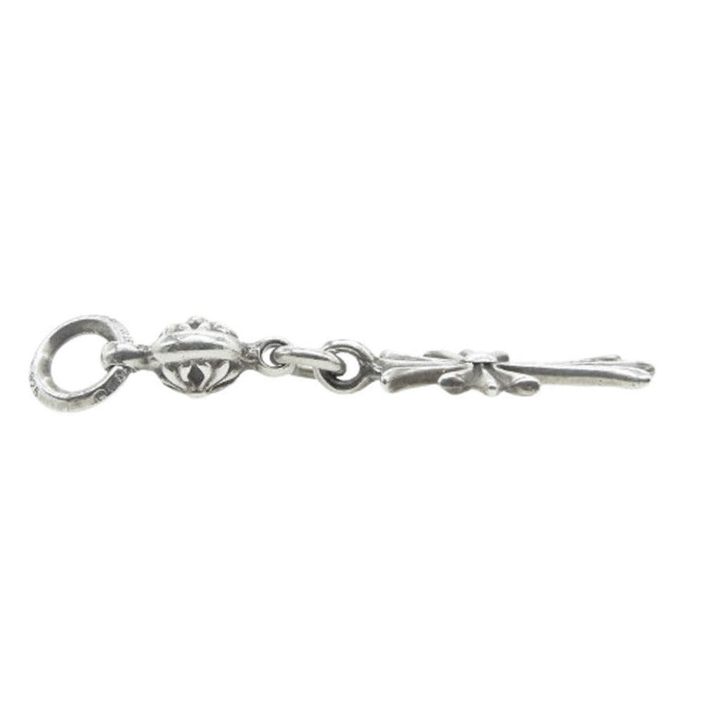 CHROME HEARTS クロムハーツ（原本無） CHARM 1B TINY CH CROSS チャーム 1ボール タイニーCH クロス ネックレス ペンダント シルバー系【中古】