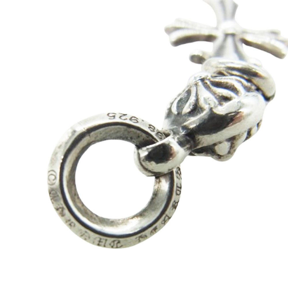 CHROME HEARTS クロムハーツ（原本無） CHARM 1B TINY CH CROSS チャーム 1ボール タイニーCH クロス ネックレス ペンダント シルバー系【中古】