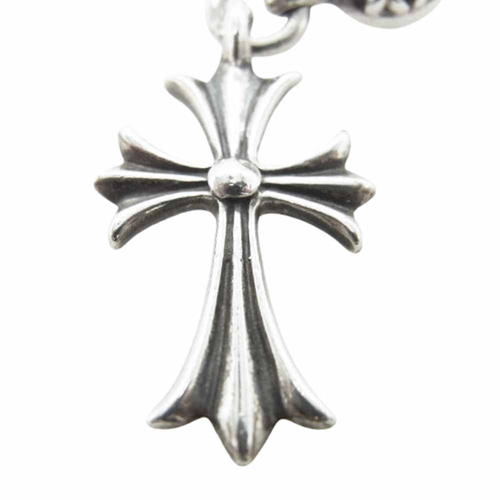 CHROME HEARTS クロムハーツ（原本無） CHARM 1B TINY CH CROSS チャーム 1ボール タイニーCH クロス ネックレス ペンダント シルバー系【中古】