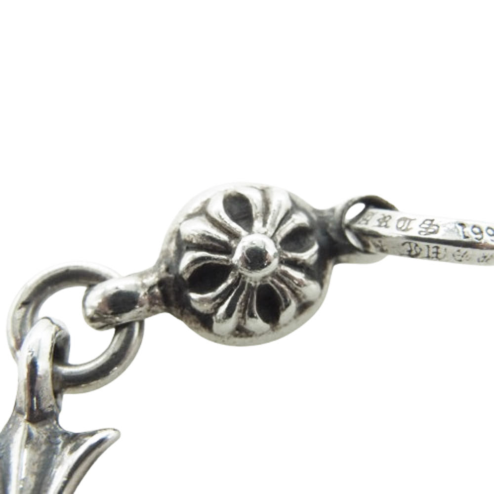 CHROME HEARTS クロムハーツ（原本無） CHARM 1B TINY CH CROSS チャーム 1ボール タイニーCH クロス ネックレス ペンダント シルバー系【中古】