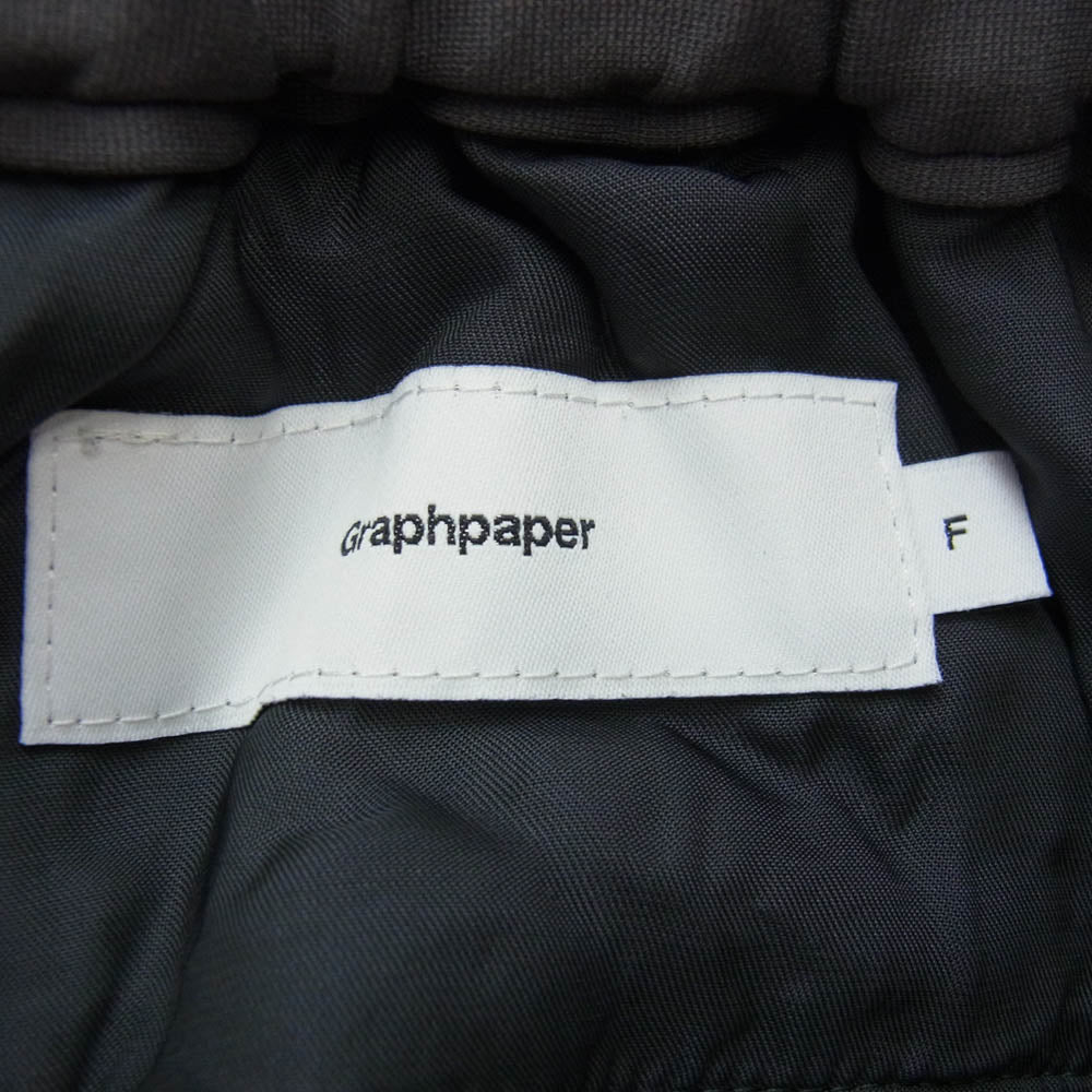GRAPHPAPER グラフペーパー GM213-40042B Compact Ponte Chef Pants コンパクト ポンチ シェフ パンツ グレー系 F【中古】