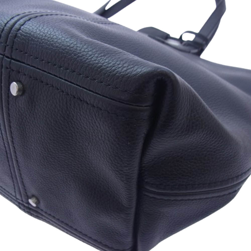 aniary アニアリ 07-02011 Leather Tote レザー トートバッグ ブラック系【新古品】【未使用】【中古】
