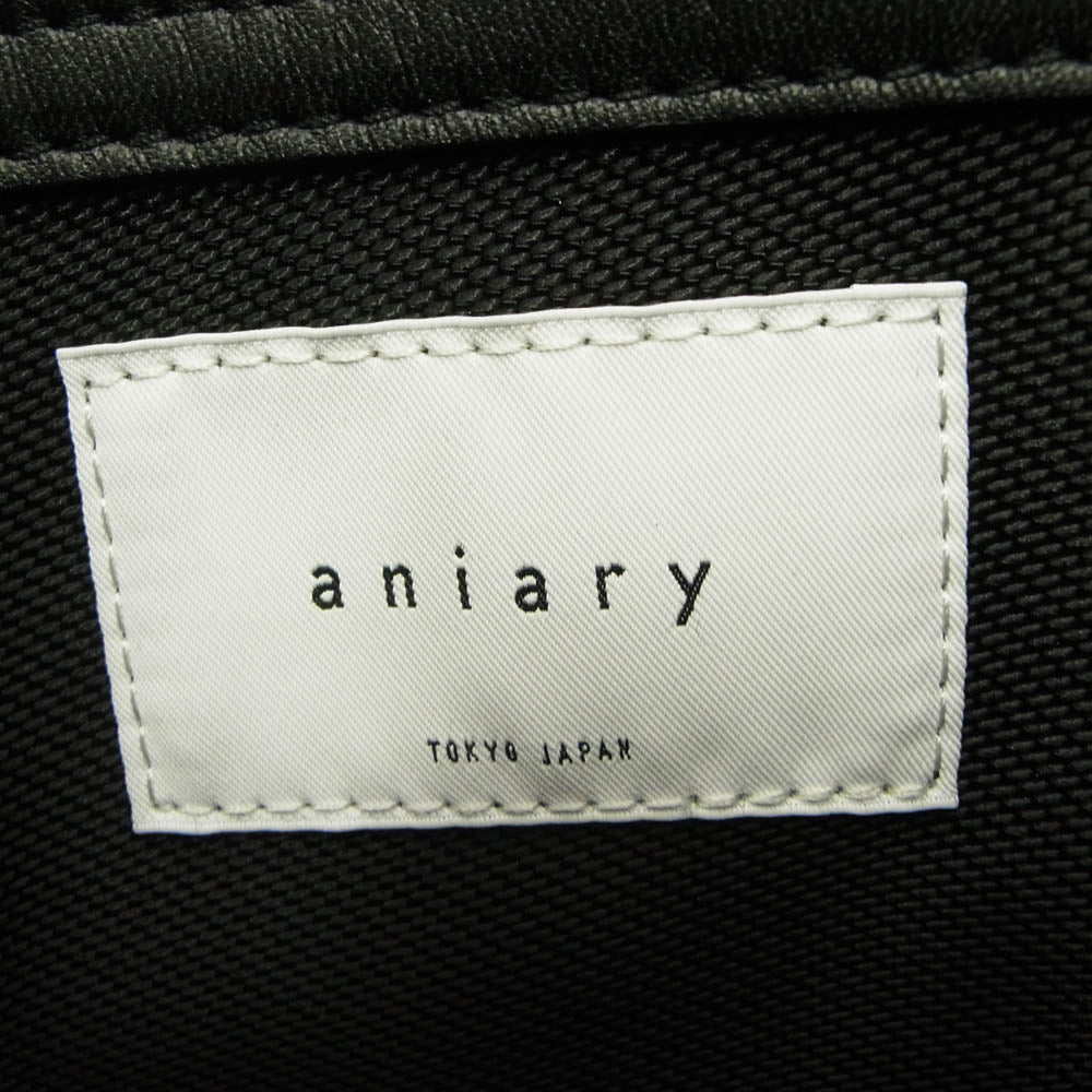 aniary アニアリ 37-02000 Leather Tote レザー トートバッグ ブラック系【新古品】【未使用】【中古】