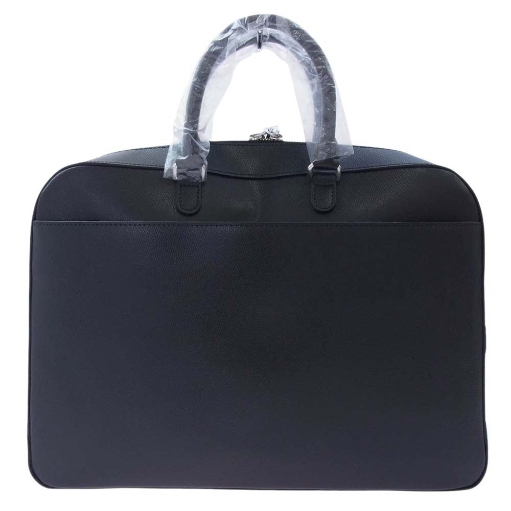 aniary アニアリ 33-01000 Leather レザー ブリーフ ビジネス バッグ ブラック系【新古品】【未使用】【中古】