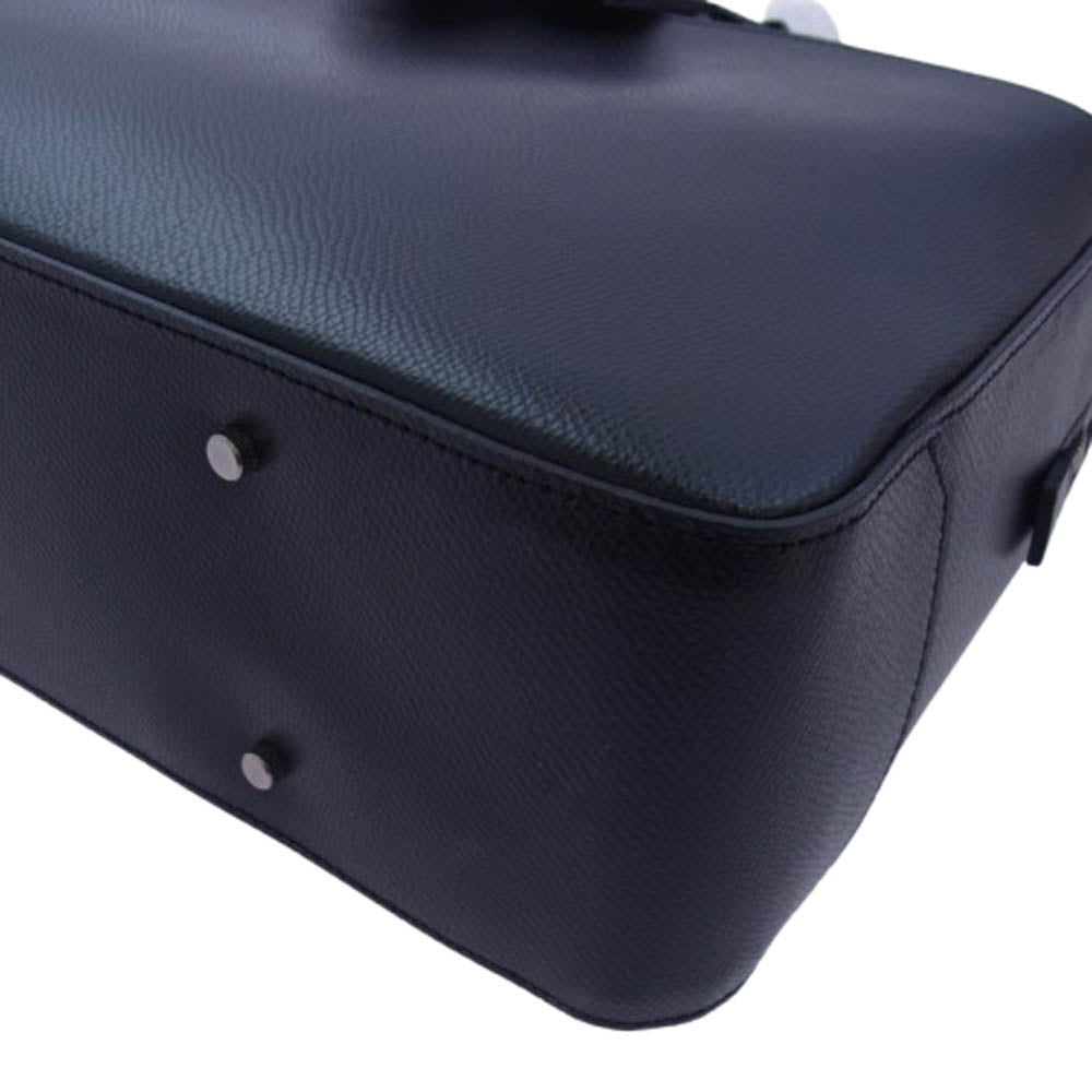aniary アニアリ 33-01000 Leather レザー ブリーフ ビジネス バッグ ブラック系【新古品】【未使用】【中古】