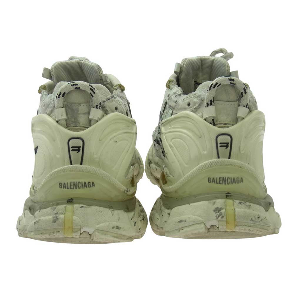 BALENCIAGA バレンシアガ 677403 runner graffiti ランナー グラフィック スニーカー ホワイト系 43【中古】