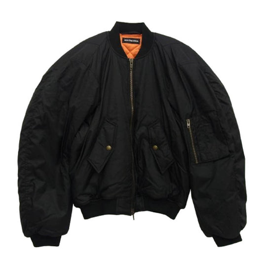 BALENCIAGA バレンシアガ 20AW 642147 TIO54 Steroid BomberJacket ステロイド ボンバー ジャケット ブルゾン ブラック系 44【中古】