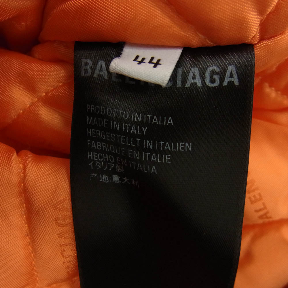 BALENCIAGA バレンシアガ 20AW 642147 TIO54 Steroid BomberJacket ステロイド ボンバー ジャケット ブルゾン ブラック系 44【中古】