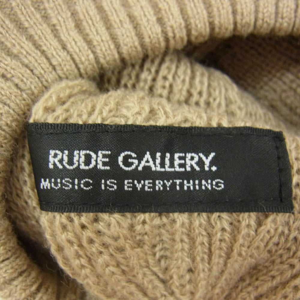 RUDE GALLERY ルードギャラリー RG0761 BASIC KNIT BERET ベーシック ニット ベレー帽 ベージュ系【中古】