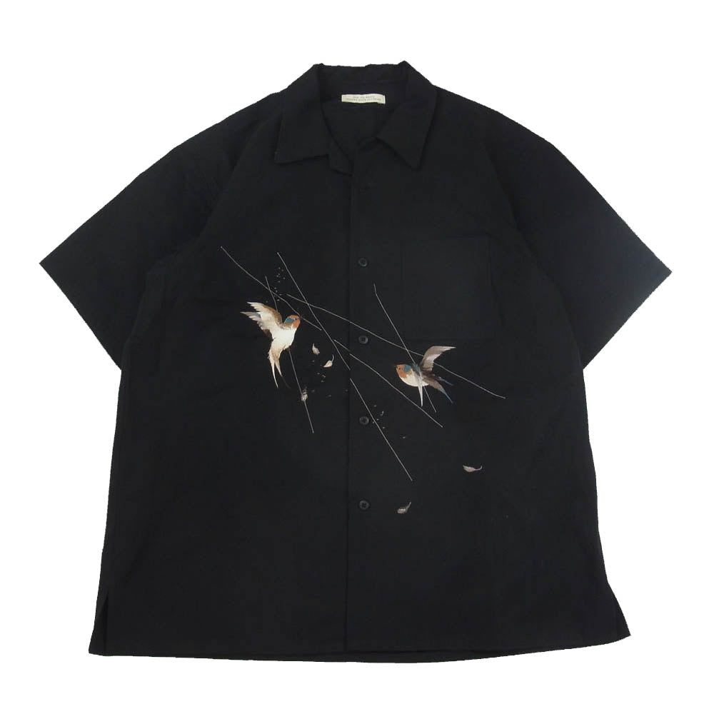 オールドジョー SILK NEP CLOTH SOUVENIR SHIRTS スーベニア 半袖 シャツ ブラック系 15【中古】