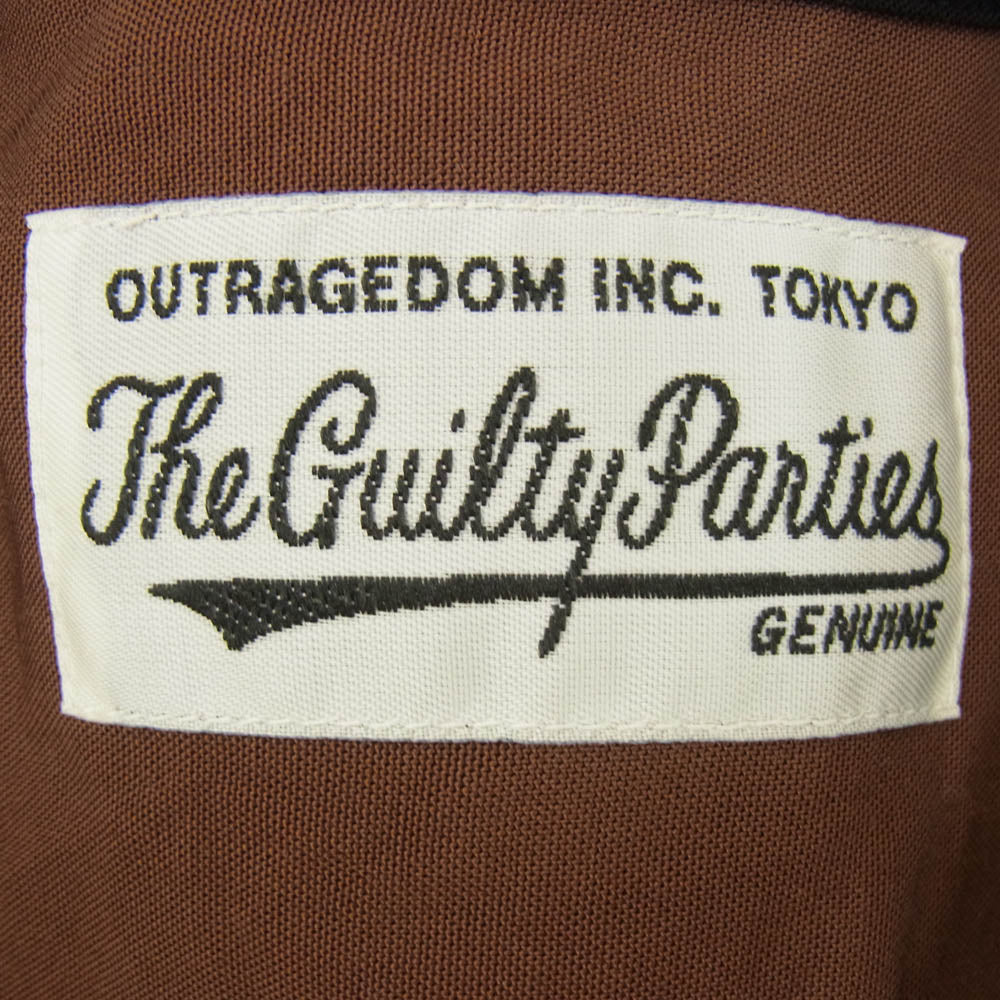 WACKO MARIA ワコマリア TWO-TONE 50'S SHIRT オープンカラー レーヨン 半袖 シャツ ブラウン系 M【中古】