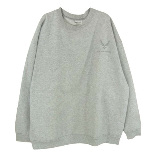 U.S. AIR FORCE MEKE, INC　MADE IN U.S.A.製 米軍実物 USAF スウェット グレー系 XXL【中古】
