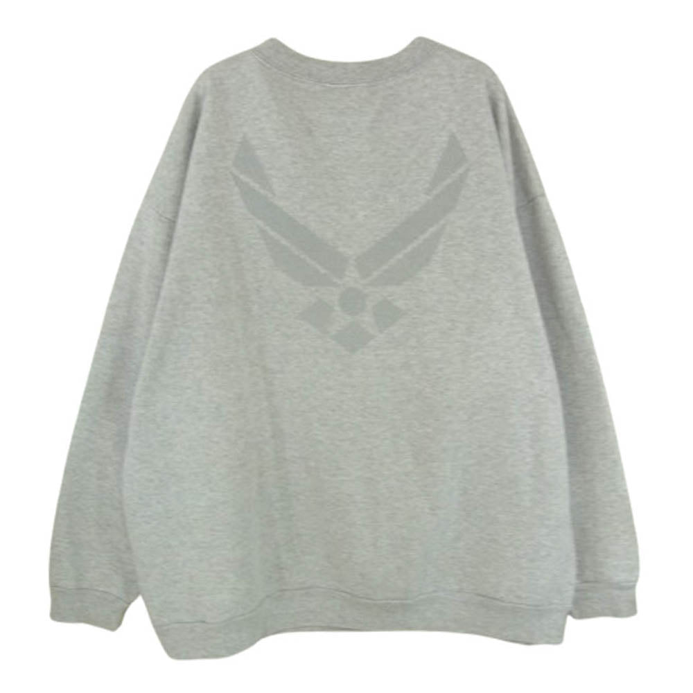 U.S. AIR FORCE MEKE, INC　MADE IN U.S.A.製 米軍実物 USAF スウェット グレー系 XXL【中古】