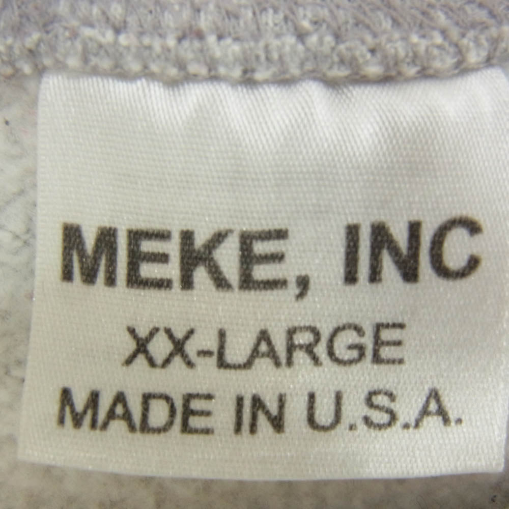 U.S. AIR FORCE MEKE, INC　MADE IN U.S.A.製 米軍実物 USAF スウェット グレー系 XXL【中古】
