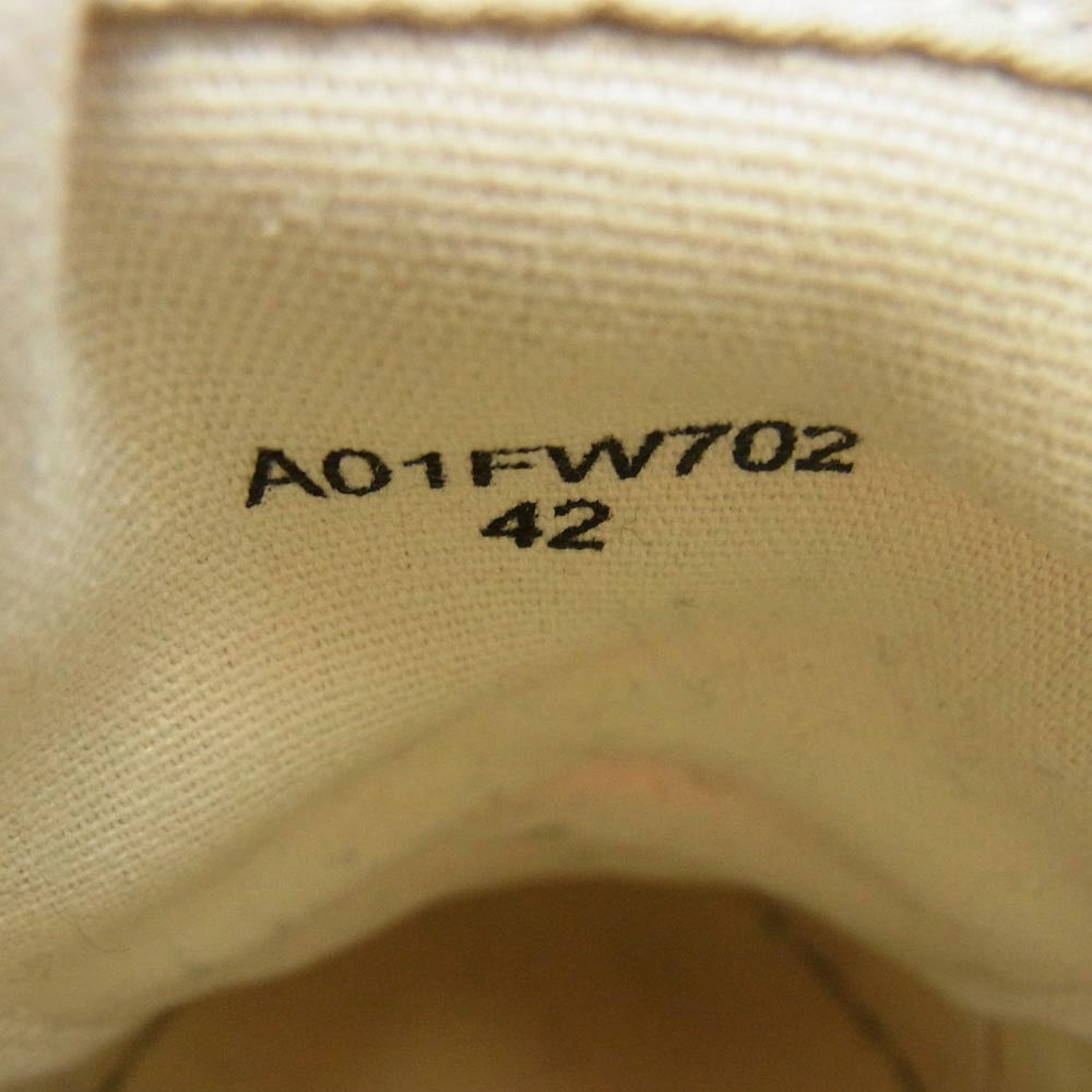 Maison MIHARA YASUHIRO メゾンミハラヤスヒロ PETERSON OG Sole Canvas Low-top Sneaker ピーターソン オリジナル キャンバス ローカット スニーカー レッド系 42【中古】