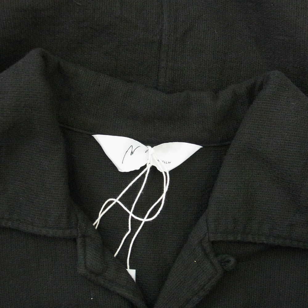 ANCELLM アンセルム ANC-SH60 DOUBLEGAUZE SHIRT ダブルガーゼ 長袖 シャツ ブラック系 2【中古】