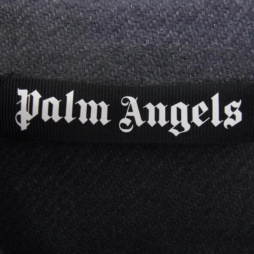 PALM ANGELS パームエンジェルス エンブロイダリー ブリーチ加工 長袖 シャツ ブルー系 M【中古】