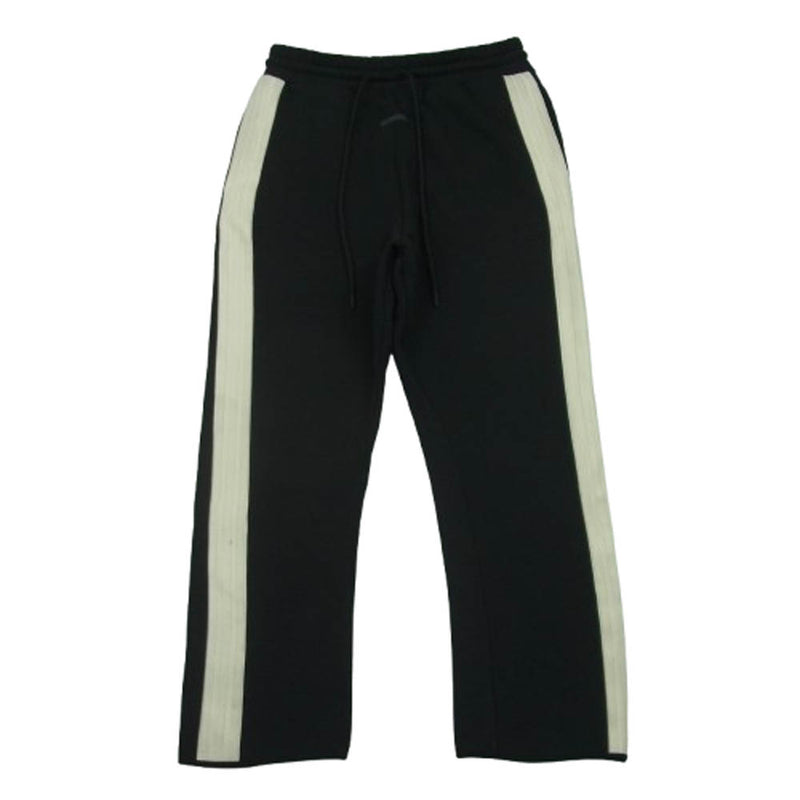 FEAR OF GOD フィアオブゴッド × ADIDAS アディダス Athletics アスレチックス サイドライン ドローコード ヘビーフリース スウェット トラック パンツ ブラック系 オフホワイト系 XL【中古】