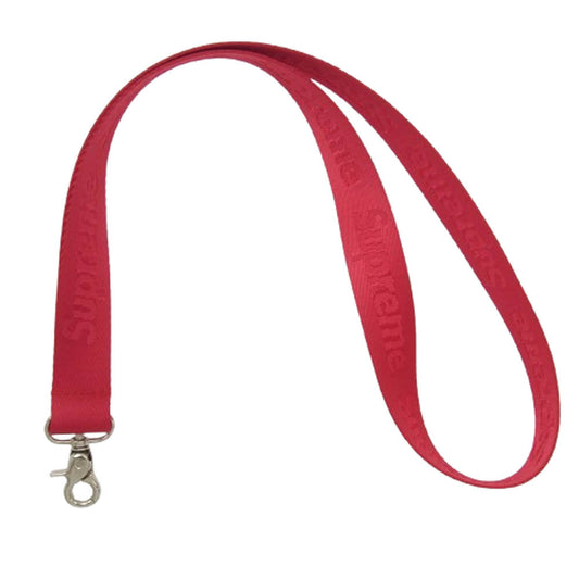 Supreme シュプリーム 16SS Nylon Lanyard ナイロン ランヤード ネック ストラップ ホルダー レッド系【中古】