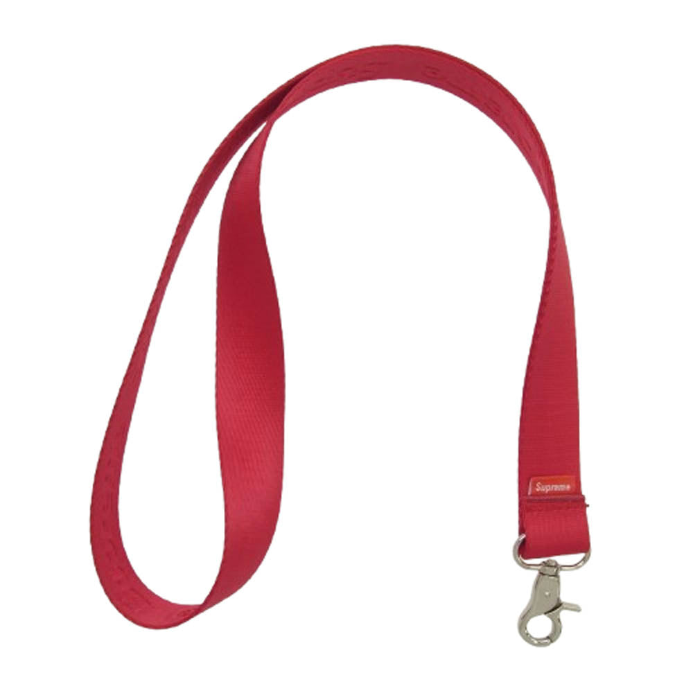 Supreme シュプリーム 16SS Nylon Lanyard ナイロン ランヤード ネック ストラップ ホルダー レッド系【中古】