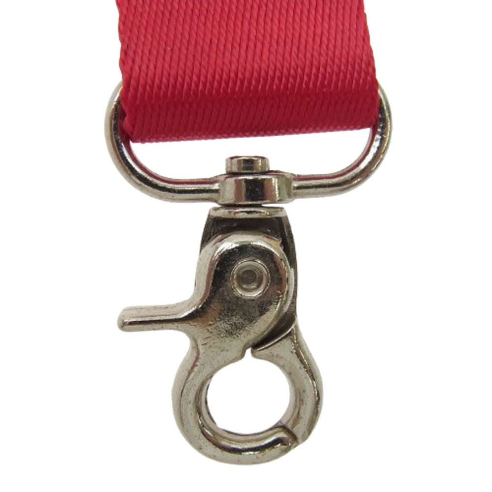 Supreme シュプリーム 16SS Nylon Lanyard ナイロン ランヤード ネック ストラップ ホルダー レッド系【中古】