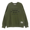 Supreme シュプリーム 21AW 21274SPD-CSM03S × WTAPS ダブルタップス Crewneck ロゴプリント クルーネック スウェット グリーン系 M【中古】