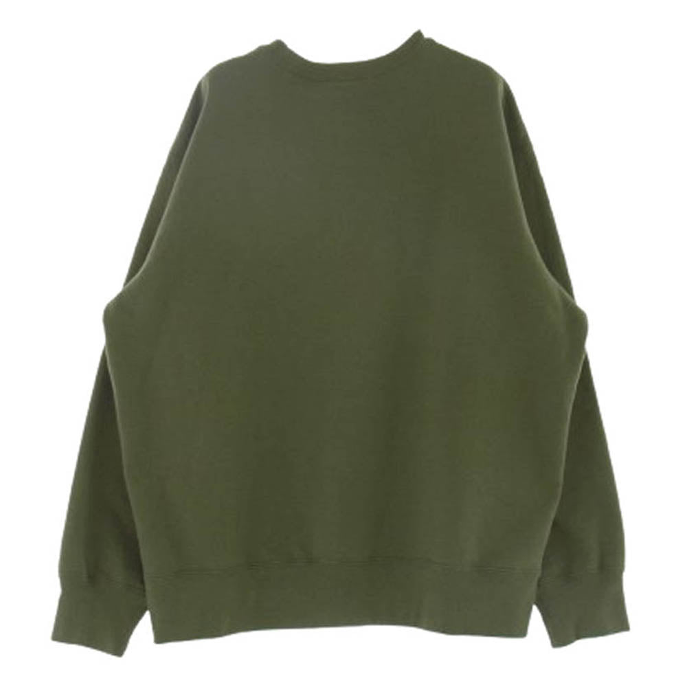 Supreme シュプリーム 21AW 21274SPD-CSM03S × WTAPS ダブルタップス Crewneck ロゴプリント クルーネック スウェット グリーン系 M【中古】