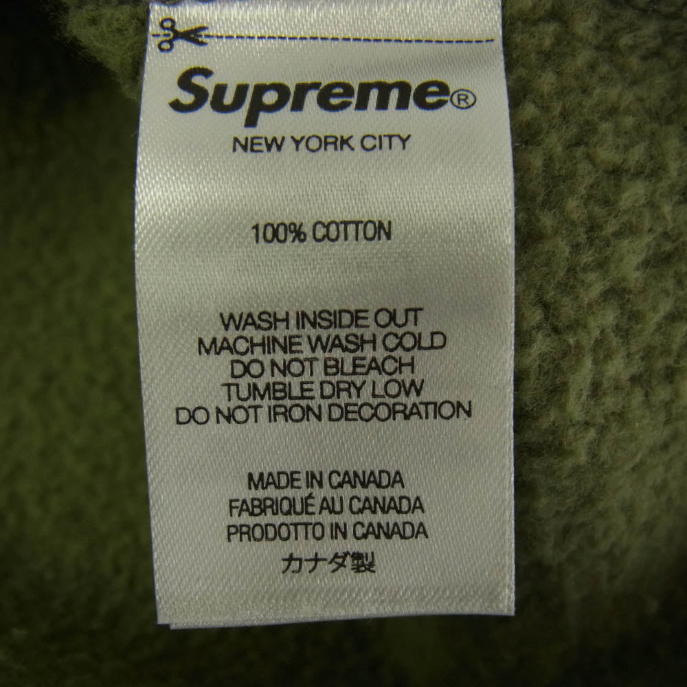 Supreme シュプリーム 21AW 21274SPD-CSM03S × WTAPS ダブルタップス Crewneck ロゴプリント クルーネック スウェット グリーン系 M【中古】