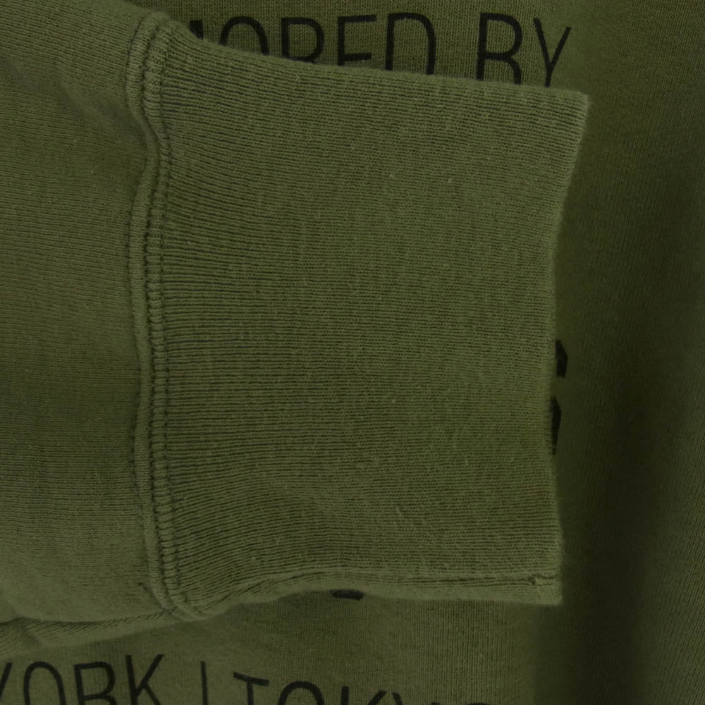Supreme シュプリーム 21AW 21274SPD-CSM03S × WTAPS ダブルタップス Crewneck ロゴプリント クルーネック スウェット グリーン系 M【中古】