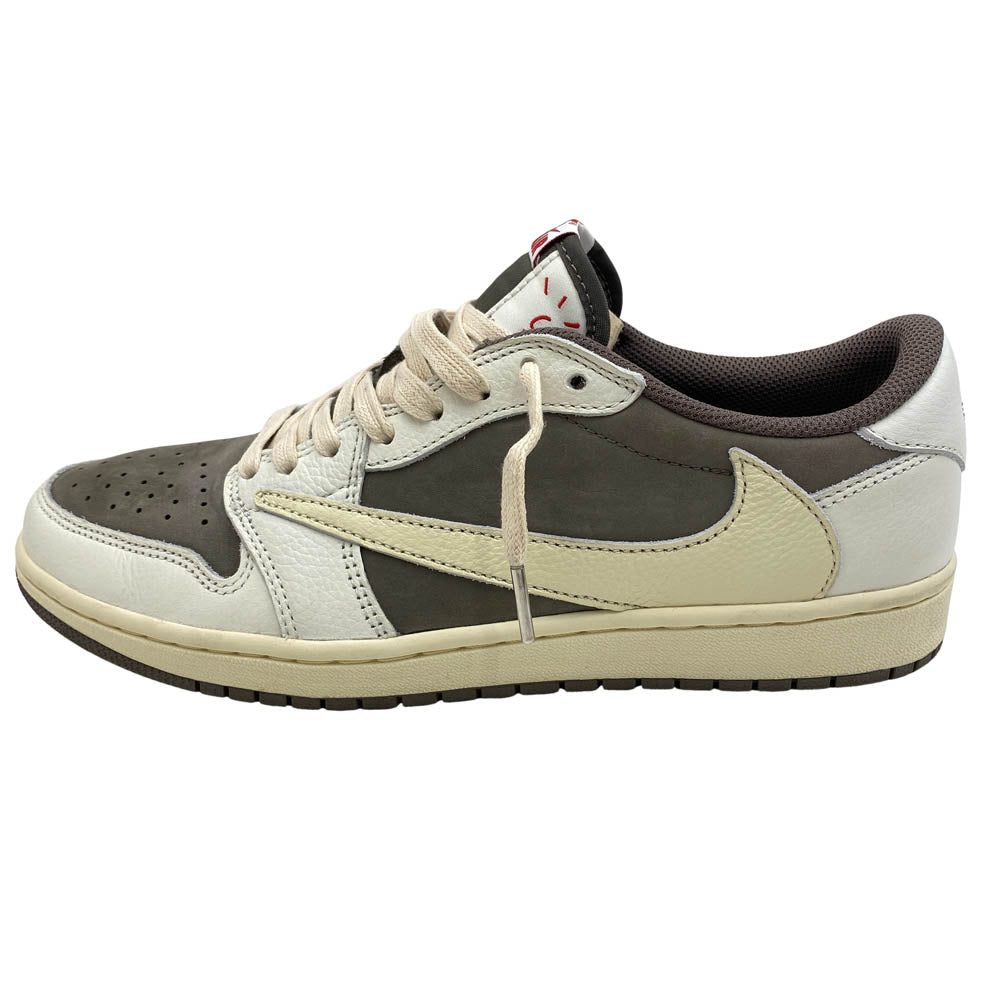 NIKE ナイキ DM7866-162 フェイクバスター鑑定済 × TRAVIS SCOTT トラヴィススコット AIR JORDAN 1 AJ1 エアジョーダン1 ローカットスニーカー リバースモカ グレー系 28cm【新古品】【未使用】【中古】