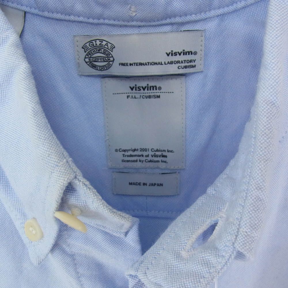 VISVIM ビズビム 0116205011003 ALBACORE NATIVE BLANKET L/S 長袖 シャツ ライトブルー系 2【中古】