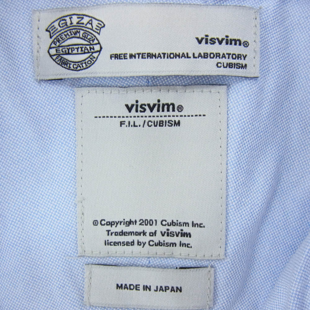 VISVIM ビズビム 0116205011003 ALBACORE NATIVE BLANKET L/S 長袖 シャツ ライトブルー系 2【中古】
