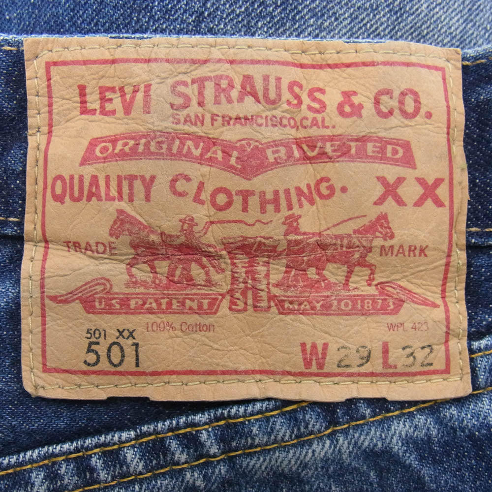 Levi's リーバイス PC9-66466-0008 501XX 復刻 Vintage Clothing LVC BIG E ヴィンテージクロージング ストレート デニムパンツ ジーンズ インディゴブルー系 W29L32【中古】