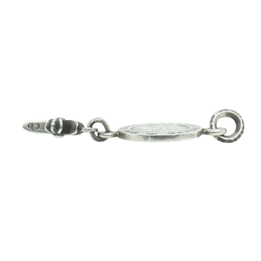 CHROME HEARTS クロムハーツ（原本無） ANGEL MEDAL CRS BBYFAT エンジェルメダル ベイビーファット クロス ペンダントトップ 30inchボールチェーン付き ネックレス シルバー系【中古】