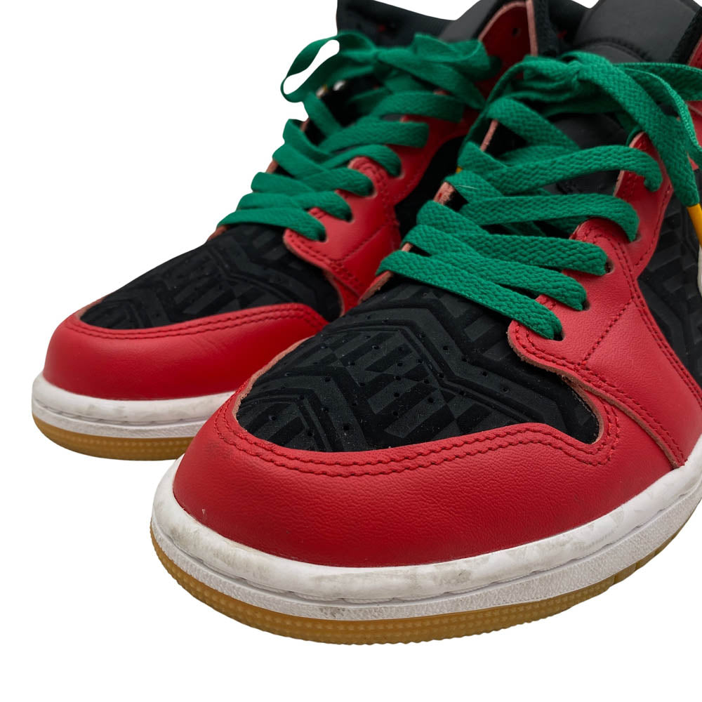 NIKE AIR JORDAN ナイキ ジョーダン DQ8417-006 Air Jordan 1 Mid Christmas AJ1 エアジョーダン ミッドカット クリスマス スニーカー レッド系 26cm【中古】
