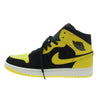 NIKE AIR JORDAN ナイキ ジョーダン HJ6654-071 Air Jordan 1 Mid SE New Love AJ1 エアジョーダン ミッドカット ニューラブ スニーカー ブラック系 イエロー系 27cm【極上美品】【中古】