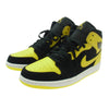 NIKE AIR JORDAN ナイキ ジョーダン HJ6654-071 Air Jordan 1 Mid SE New Love AJ1 エアジョーダン ミッドカット ニューラブ スニーカー ブラック系 イエロー系 27cm【極上美品】【中古】