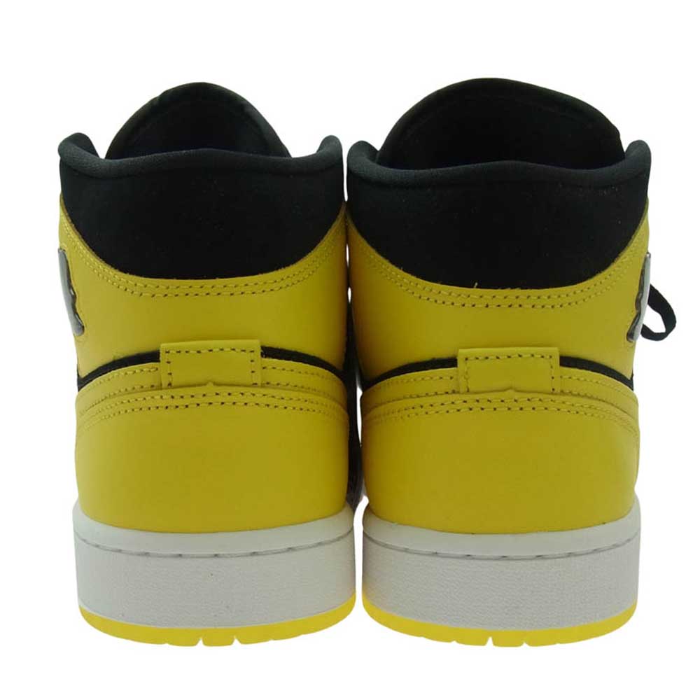 NIKE AIR JORDAN ナイキ ジョーダン HJ6654-071 Air Jordan 1 Mid SE New Love AJ1 エアジョーダン ミッドカット ニューラブ スニーカー ブラック系 イエロー系 27cm【極上美品】【中古】
