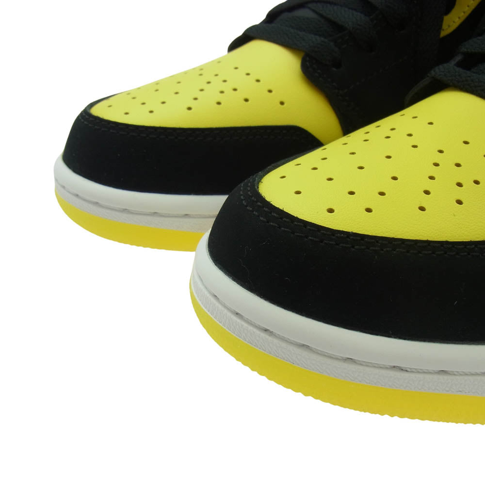 NIKE AIR JORDAN ナイキ ジョーダン HJ6654-071 Air Jordan 1 Mid SE New Love AJ1 エアジョーダン ミッドカット ニューラブ スニーカー ブラック系 イエロー系 27cm【極上美品】【中古】