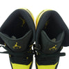 NIKE AIR JORDAN ナイキ ジョーダン HJ6654-071 Air Jordan 1 Mid SE New Love AJ1 エアジョーダン ミッドカット ニューラブ スニーカー ブラック系 イエロー系 27cm【極上美品】【中古】