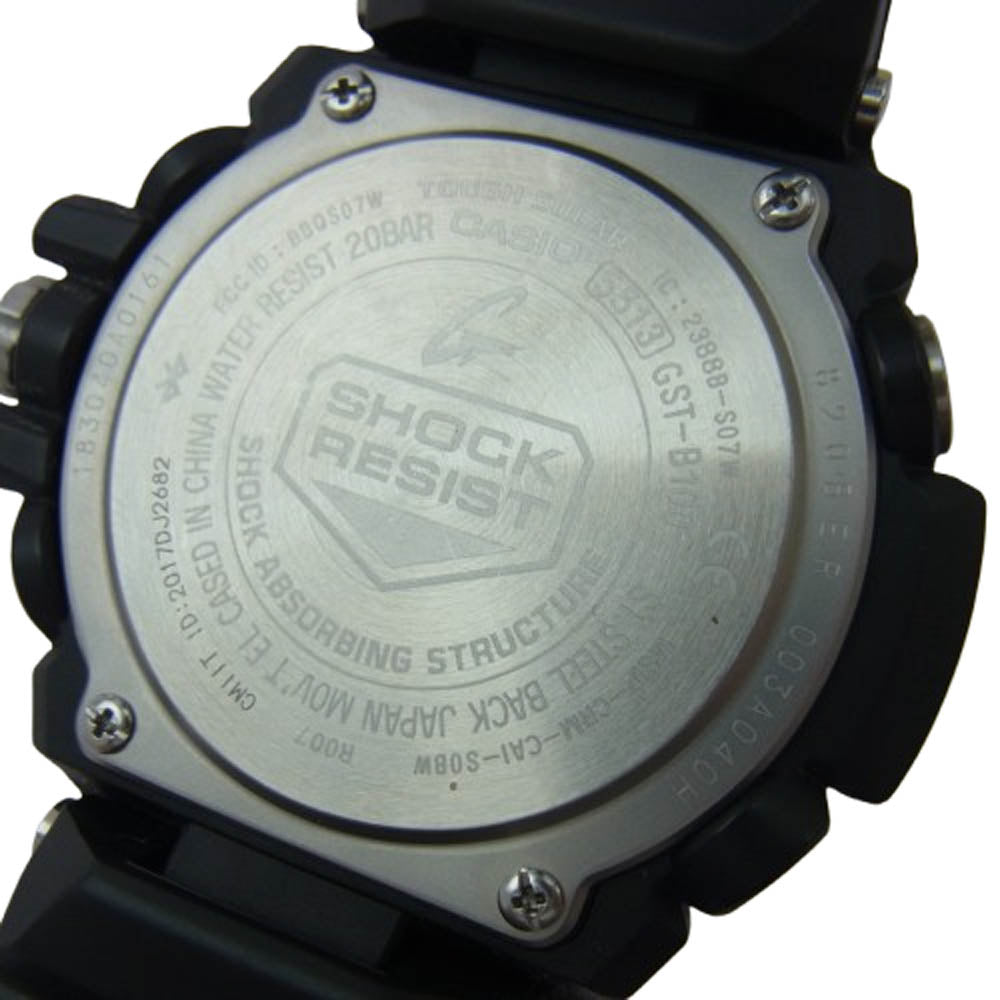 CASIO G-SHOCK カシオ ジーショック GST-B100-1AJF G-SHOCK G-STEEL Gショック モバイルリンク 腕時計 ブラック系【中古】