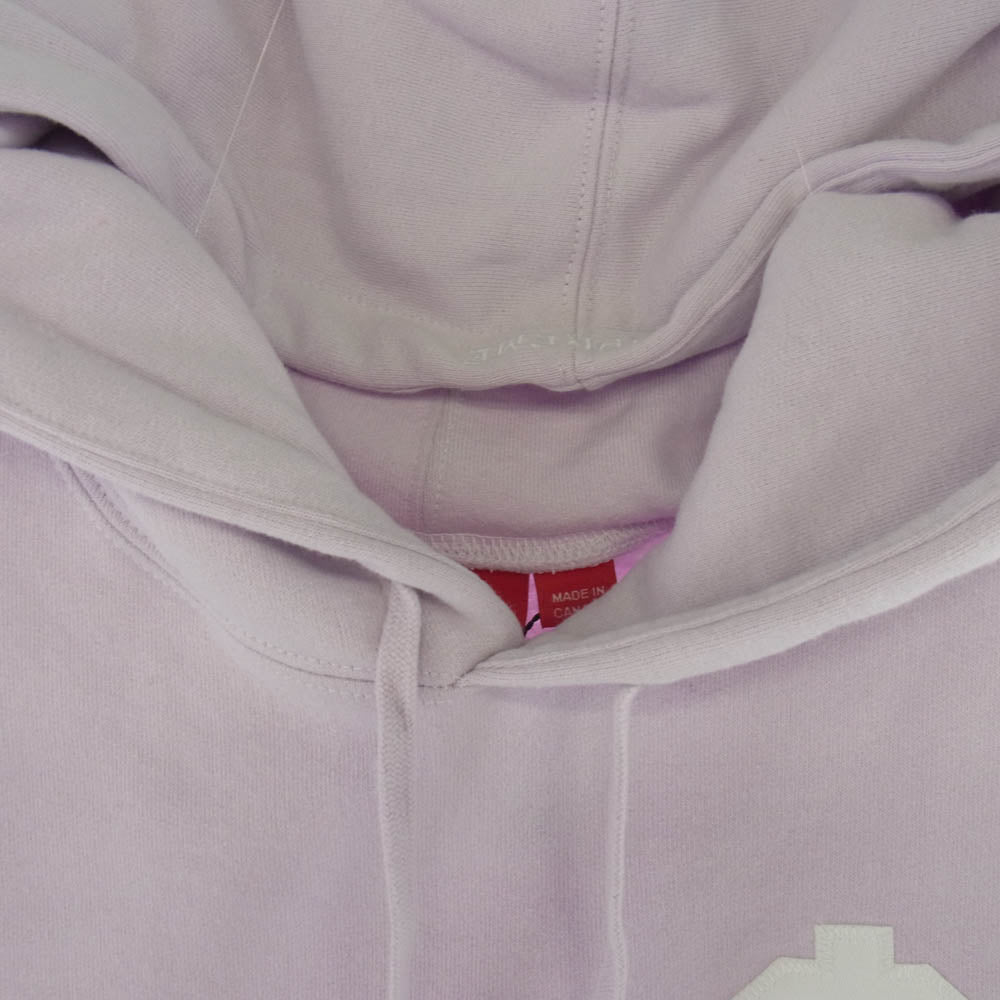 Supreme シュプリーム 24SS ＄ Hooded Sweatshirt Light Purple ドルロゴパッチ フーデッド スウェットシャツ プルオーバー パーカー フーディー ライトパープル系 L【中古】