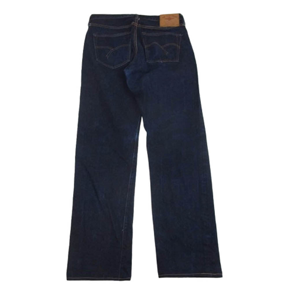 THE FLAT HEAD ザフラットヘッド Lot3009 5ポケット ボタンフライ デニムパンツ ジーンズ インディゴブルー系 W33L34【中古】