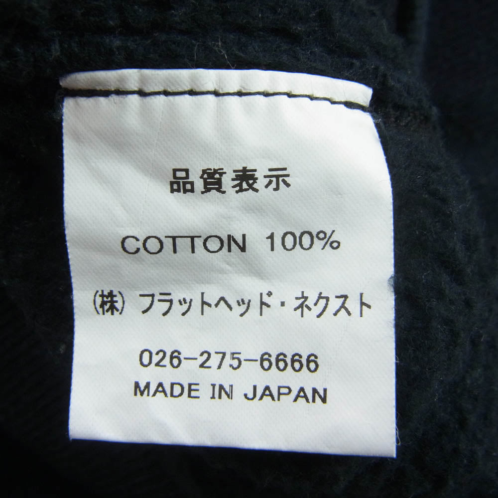 THE FLAT HEAD ザフラットヘッド KAMIKAZE カミカゼ クルーネック スウェット トレーナー ダークネイビー系 38【中古】