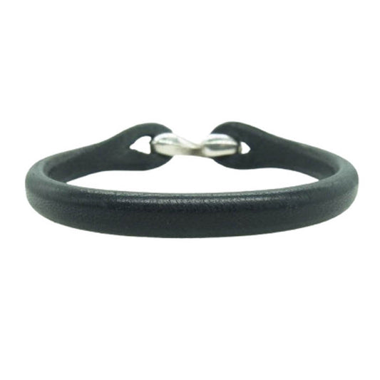 THE FLAT HEAD ザフラットヘッド シルバーフック レザー ブレスレット シングル シルバー系【中古】