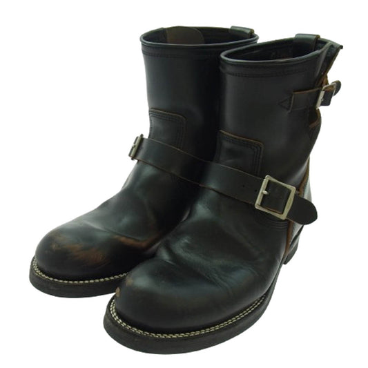 THE FLAT HEAD ザフラットヘッド ホースハイド エンジニアブーツ ダークグレー系【中古】