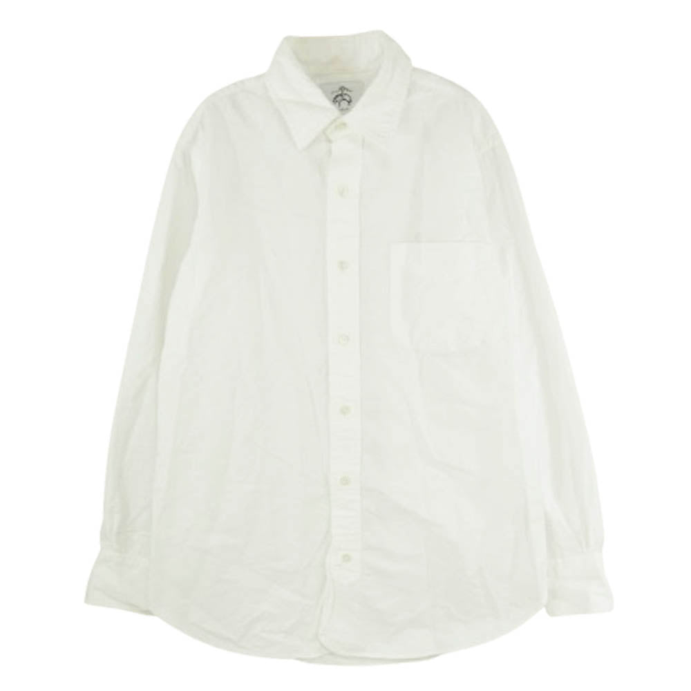 ブラックフリース バイ ブルックスブラザーズ オックスフォード 長袖シャツ ホワイト系 BB 0【中古】