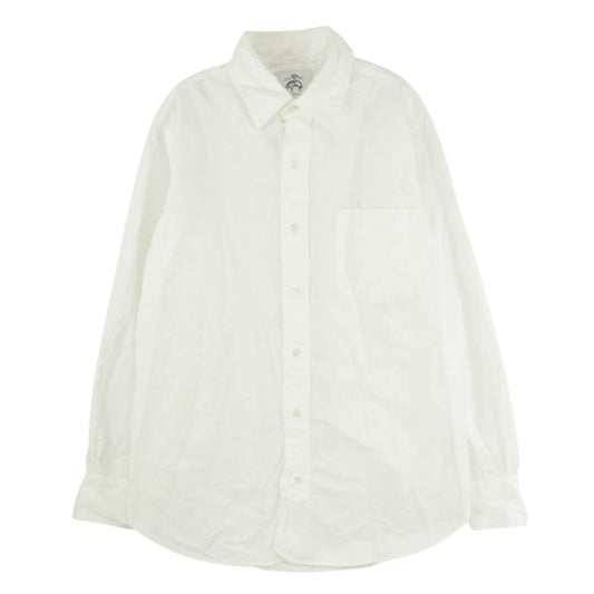 ブラックフリース バイ ブルックスブラザーズ オックスフォード 長袖シャツ ホワイト系 BB 0【中古】