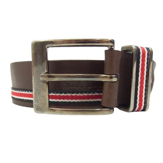 Paul Smith ポール・スミス レザー ベルト ブラウン系【中古】